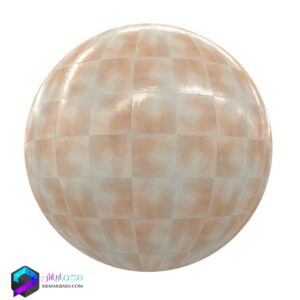 متریال و تکسچر سرامیک برجسته کرم نارنجی