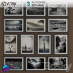 مجموعه قاب عکس Vray | 3Dsmax | Black and white pictures of Nature | | Black and white pictures of Nature 1