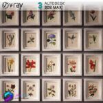 مجموعه قاب عکس مدل سه بعدی Vray | 3Dsmax | Botanique | | Botanique pictures1