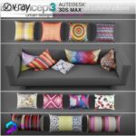 مجموعه کوسن مبل مدل سه بعدی Vray | 3Dsmax | Collection of pillows from BoConcept | | Collection of pillows from BoConcept 1