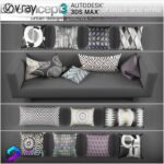 مجموعه کوسن مبل مدل سه بعدی Vray | 3Dsmax | Collection of pillows from BoConcept | | Collection of pillows 2 from BoConcept 1