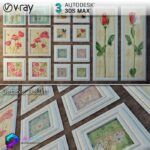 مجموعه قاب عکس مدل سه بعدی Vray | 3Dsmax | Debbie DeWitt Floral | | Debbie DeWitt Floral 1