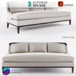 مبل مدل سه بعدی هالیوود |3dsmax|Corona|Hollywood | Hollywood sofa preview1