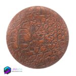 متریال و تکسچر چرم قهوه ای روشن و سوخته برجسته 3Dsmax | Vray | Corona 023 | Leather material memarbash.com 023