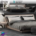 مدل سه بعدی تخت خواب Spencer | Minotti Spencer bed preview1