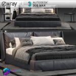 مدل سه بعدی تخت خواب NATUZZI Fenice | NATUZZI Fenice Bed preview1