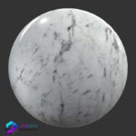 متریال و تکسچر سنگ مرمر سفید رگه طوسی 3Dsmax | Vray | Corona 115 | PMarble material memarbash.com 115