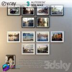 مجموعه قاب عکس مدل سه بعدی Vray | 3Dsmax | Keiko Tanabe | | Paintings Keiko Tanabe 1