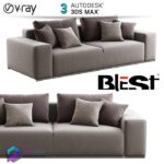 مدل سه بعدی مبلمان مدرن 030 | Sofa Blest preview1
