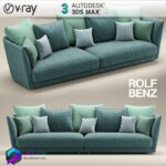مدل سه بعدی مبلمان مدرن 031 | Sofa ROLF BENZ TONDO preview1