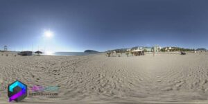 تصویر HDRI ساحل روز