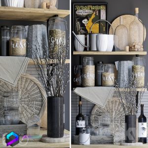 مدل سه بعدی وسایل آشپزخانه 002