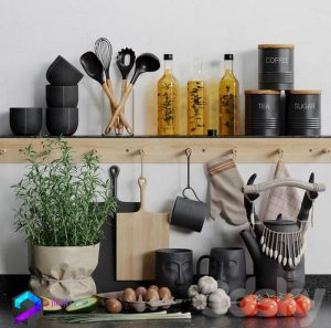 مدل سه بعدی وسایل آشپزخانه 005