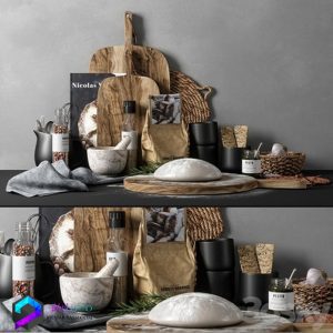 مدل سه بعدی وسایل آشپزخانه 014