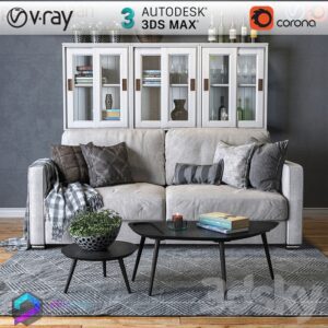 مدل سه بعدی مبل راحتی 047