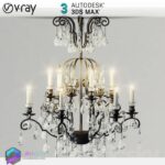 مدل سه بعدی لوستر کلاسیک 02 3Dsmax | Vray | 002Classic Ceiling light memarbash.com