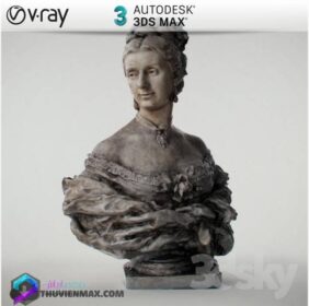 مدل سه بعدی مجسمه انسان       03     3Dsmax | VRay