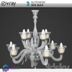 مدل سه بعدی لوستر کلاسیک 12 3Dsmax | Vray | 012Classic Ceiling light memarbash.com