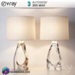 مدل سه بعدی چراغ رومیزی 12 3Dsmax | VRay | 012 moderntablelight memarbash.com