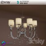 مدل سه بعدی لوستر کلاسیک 16 3Dsmax | Vray | 016Classic Ceiling light memarbash.com