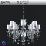 مدل سه بعدی لوستر کلاسیک 21 3Dsmax | Vray | 021Classic Ceiling light memarbash.com