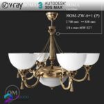 مدل سه بعدی لوستر کلاسیک 26 3Dsmax | Vray | 026Classic Ceiling light memarbash.com