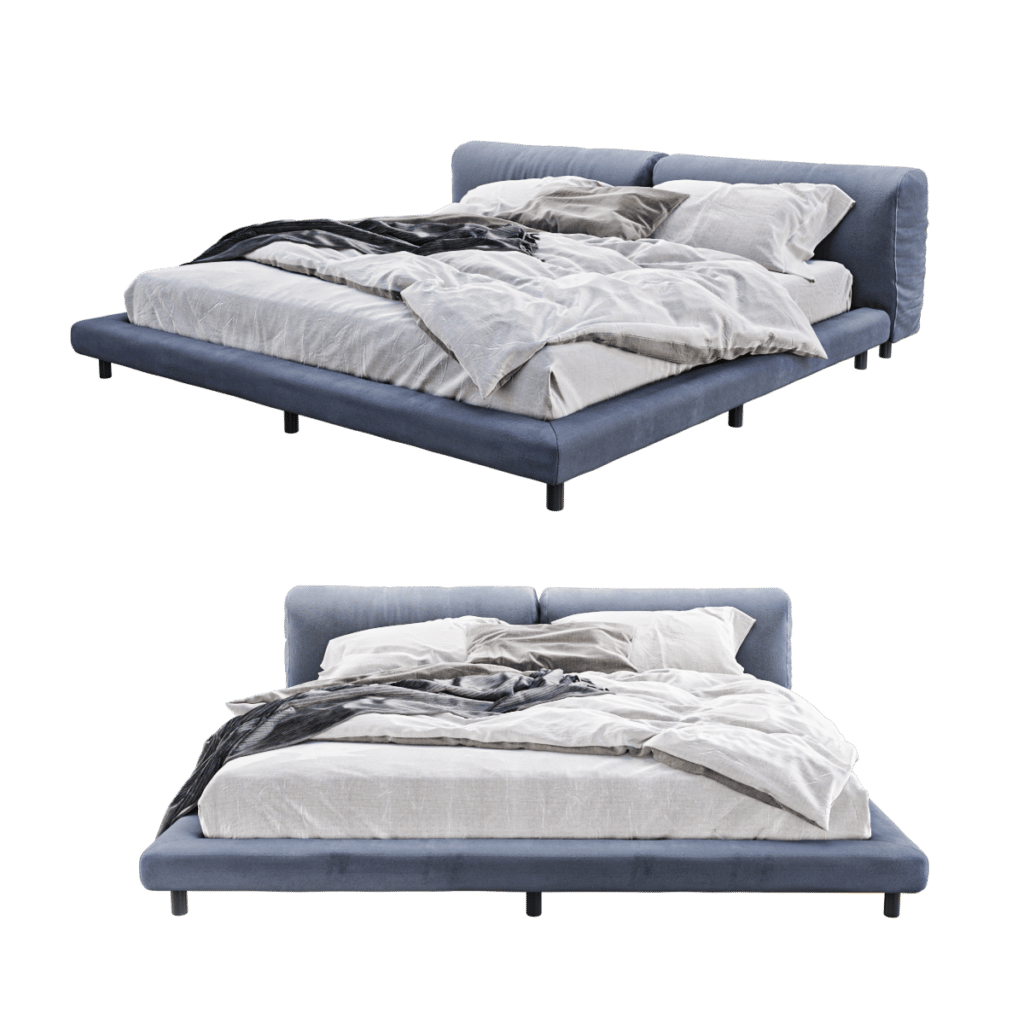 مدل سه بعدی تخت خواب | Bed_Softwall
