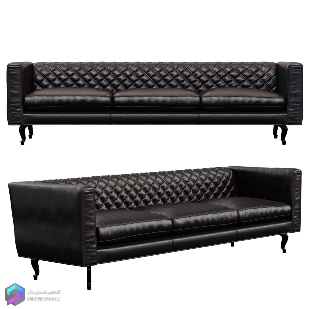 مدل سه بعدی مبل | Boutique Leather