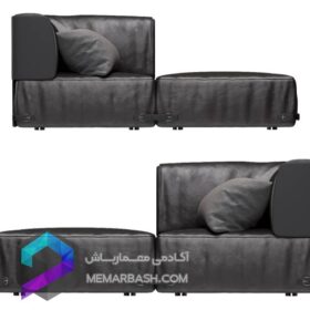 مدل سه بعدی مبل | Couch FENDI CASA