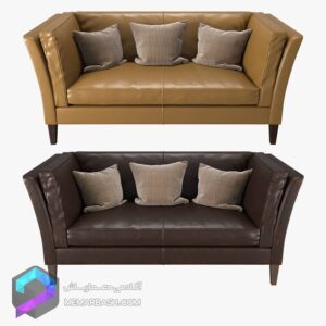 Crate-&-Barrel---Brooks-Leather-Settee