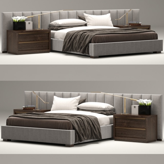 مدل سه بعدی تخت خواب | Gray_bed