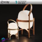 مدل سه بعدی چراغ رو میزی چوبی 032 3Dsmax | Vray | Light indoor memarbash.com 032