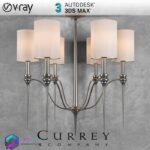 مدل سه بعدی لوستر شش شاخه نقره ای 033 3Dsmax | Vray | Light indoor memarbash.com 033