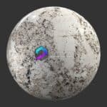 متریال و تکسچر سنگ مرمر سفید کرم رگه قهوه ای 3Dsmax | Vray | Corona 120 | Marble 020