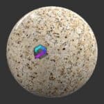 متریال و تکسچر سنگ مرمر زرد نارنجی 3Dsmax | Vray | Corona 141 | Marble 041
