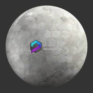 تکسچر سنگ مرمر طرح Hexagon