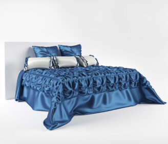 مدل سه بعدی تخت خواب | Silk_bedspread_for_double_bed