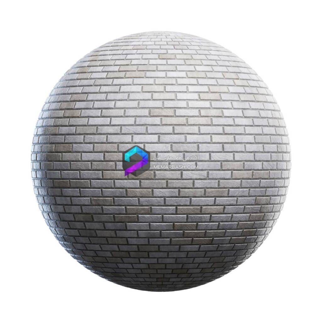 تکسچر آجر  PBR 28 | grey brick wall