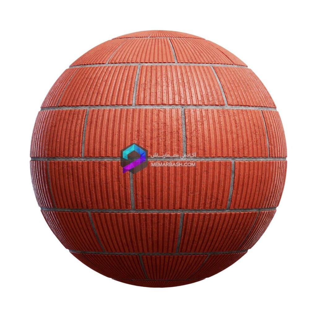 تکسچر آجر  PBR 81 | red brick wall with vertical slices