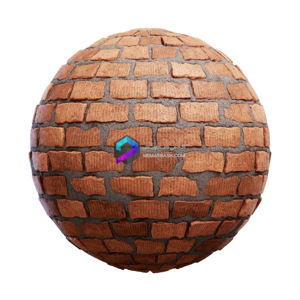 تکسچر آجر  PBR 84 | rough red brick wall