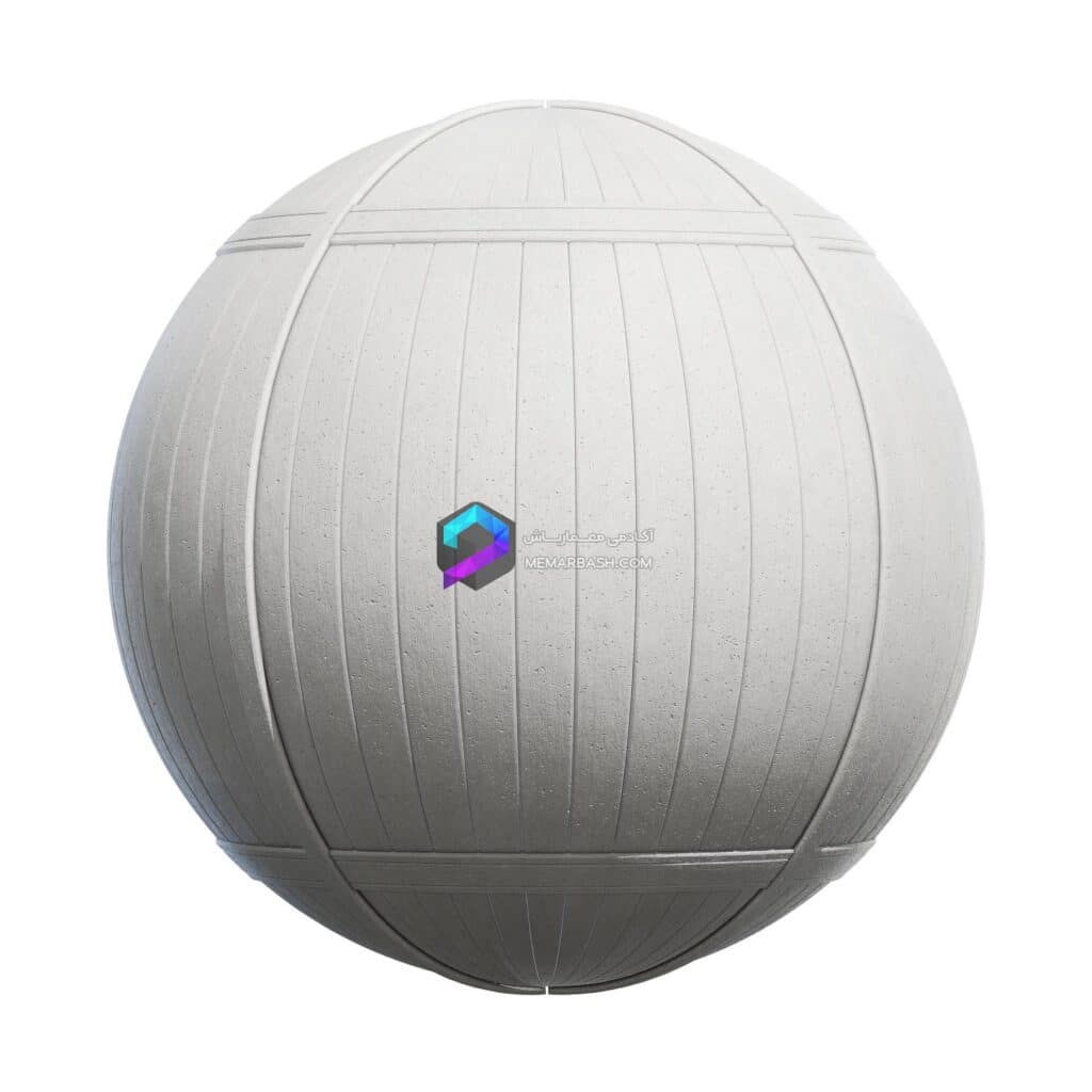 تکسچر فنس  CGAXIS 72 | white painted wooden fence