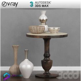 مدل سه بعدی میز مبل 47  3Dsmax | Vray