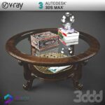 مدل سه بعدی میز مبل 75 3Dsmax | Vray | 075Coffe Table memarbash.com