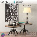 مدل سه بعدی میز مبل 76 3Dsmax | Vray | 076Coffe Table memarbash.com