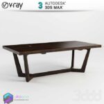مدل سه بعدی میز مبل 79 3Dsmax | Vray | 079Coffe Table memarbash.com