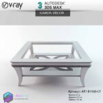 مدل سه بعدی میز مبل 84 3Dsmax | Vray | 084Coffe Table memarbash.com