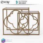 مدل سه بعدی میز مبل 89 3Dsmax | Vray | 089Coffe Table memarbash.com