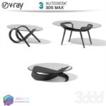 مدل سه بعدی میز مبل 90 3Dsmax | Vray | 090Coffe Table memarbash.com