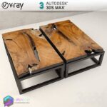 مدل سه بعدی میز مبل 74 3Dsmax | Vray | 119Coffe Table memarbash.com