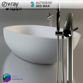 وان حمام مدل سه بعدی Vray | 3Dsmax | Agape spoonxl |